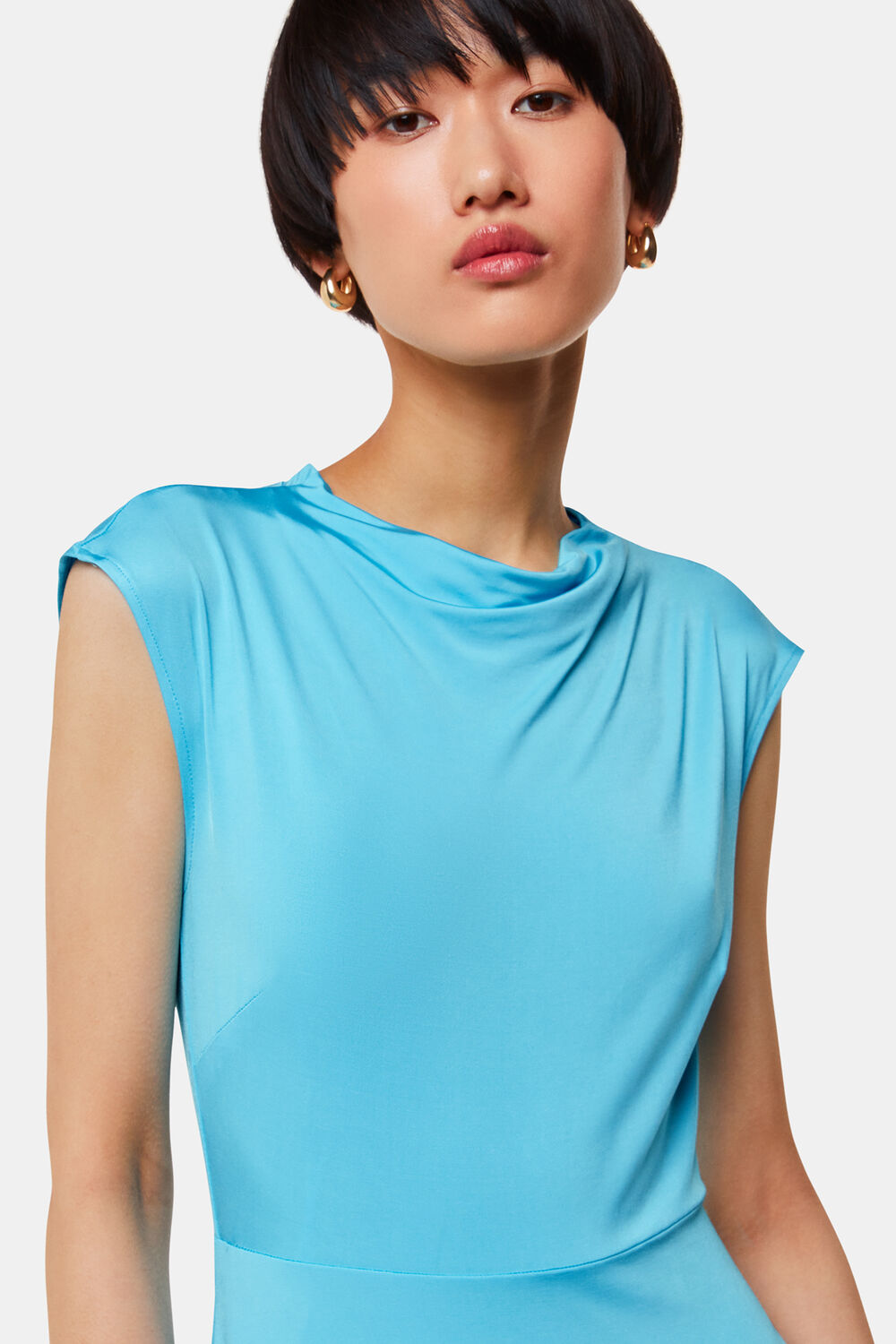 Iris Asymmetric Jersey Dress